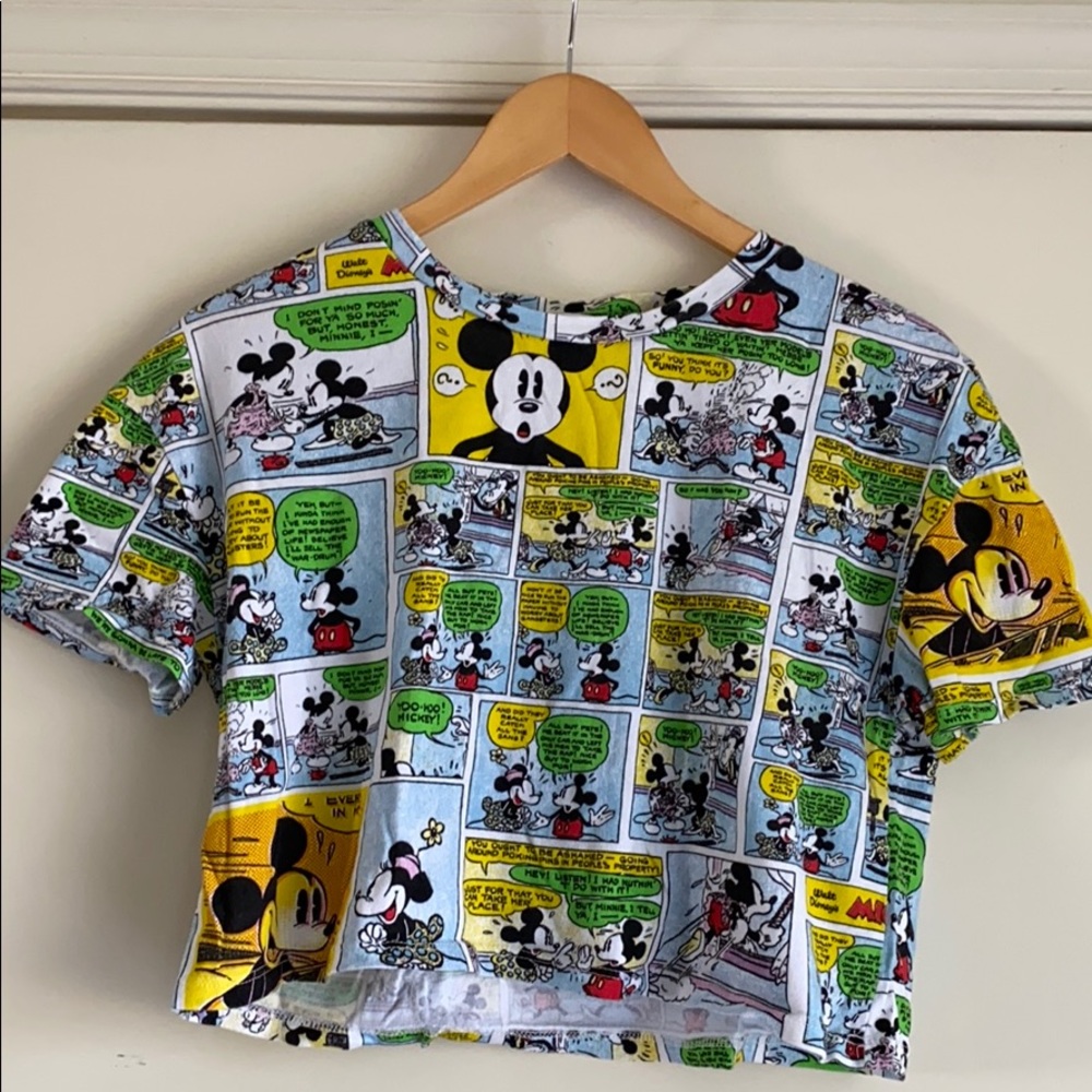 MOVING SALE ‼️Zara Mickey cropped shirt